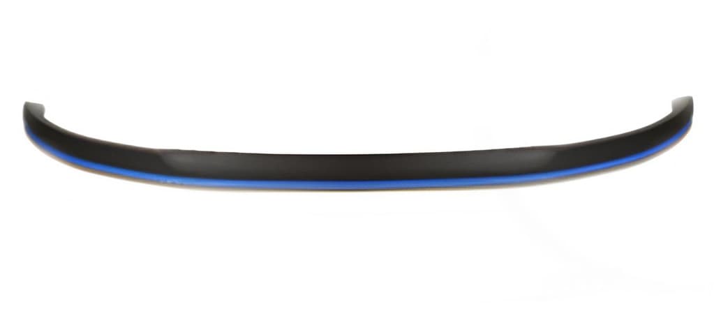Універсальна передня Lip накладка Blue (ABS, чорний глянець)
