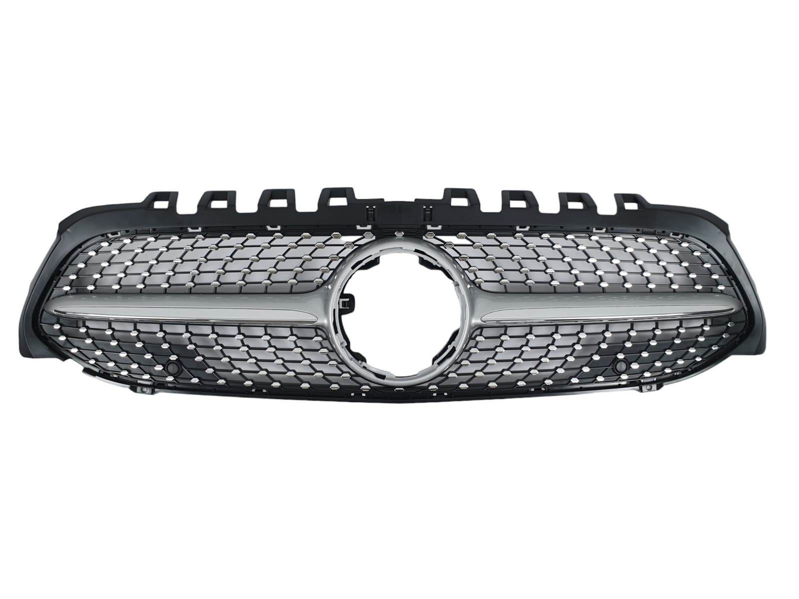 Решітка радіатора Silver (без місця під камеру) Diamond на Mercedes-Benz A-Class W177 2018-2022 року