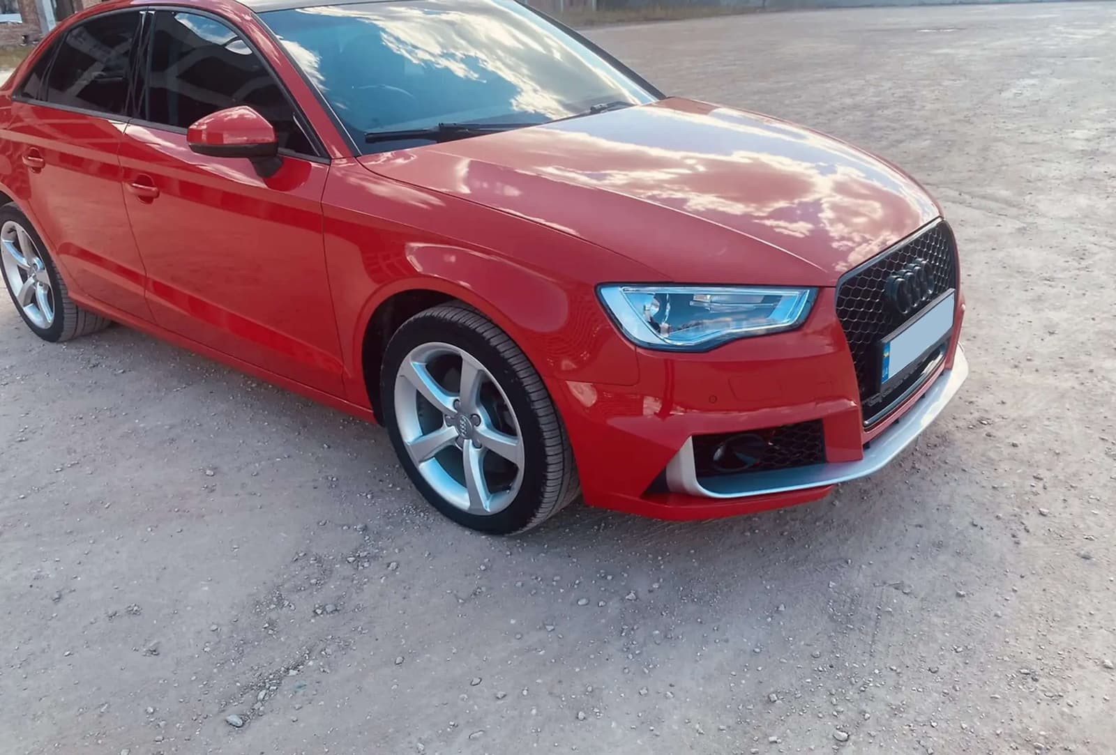 Передній бампер (в стилі RS3 під туманки) на Audi A3 8V 2012-2016 року 5