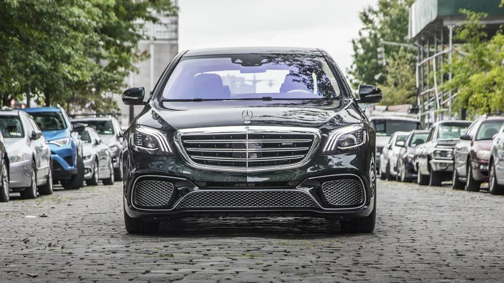 Передній бампер в зібраному вигляді S65 AMG (2018-2022)