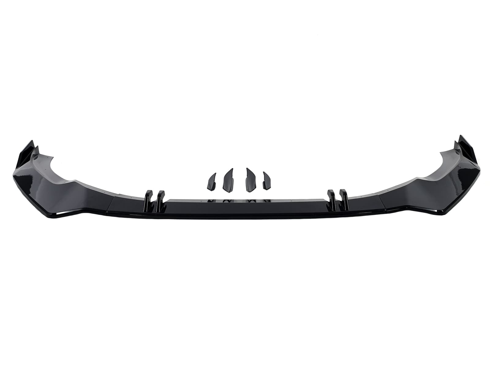 Губа (переднього бампера) Full Black (звичайний бампер) на Audi A5 B9 2020-2023 року