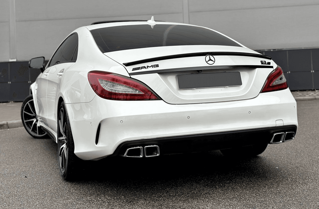 Задній дифузор з насадками Black (2015-2018, Дизайн CLS63)