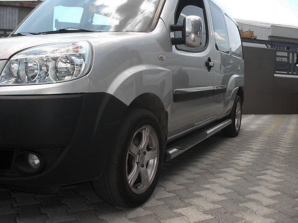 Бічні труби BB002 (2 шт., нерж.) 60 мм, стандартна база
