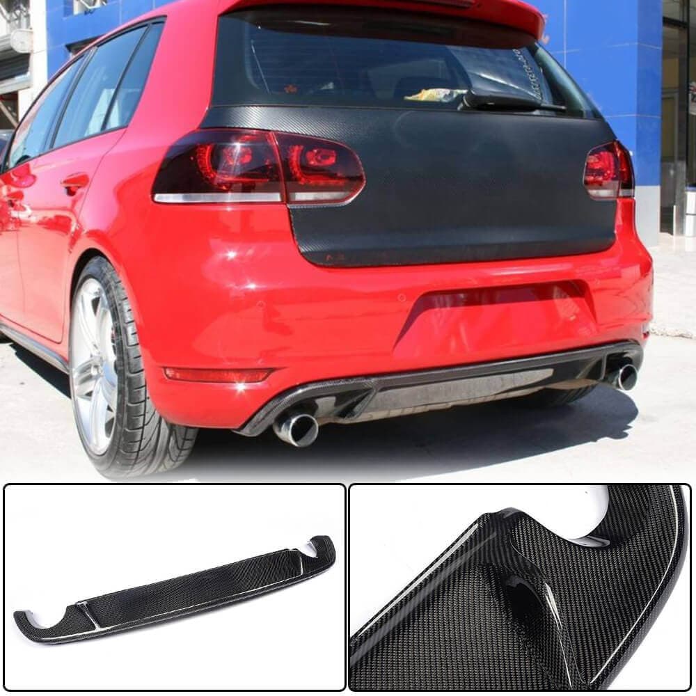 Дифузор заднього бампера V2 (для GTI HB 2010-2013, Карбон)