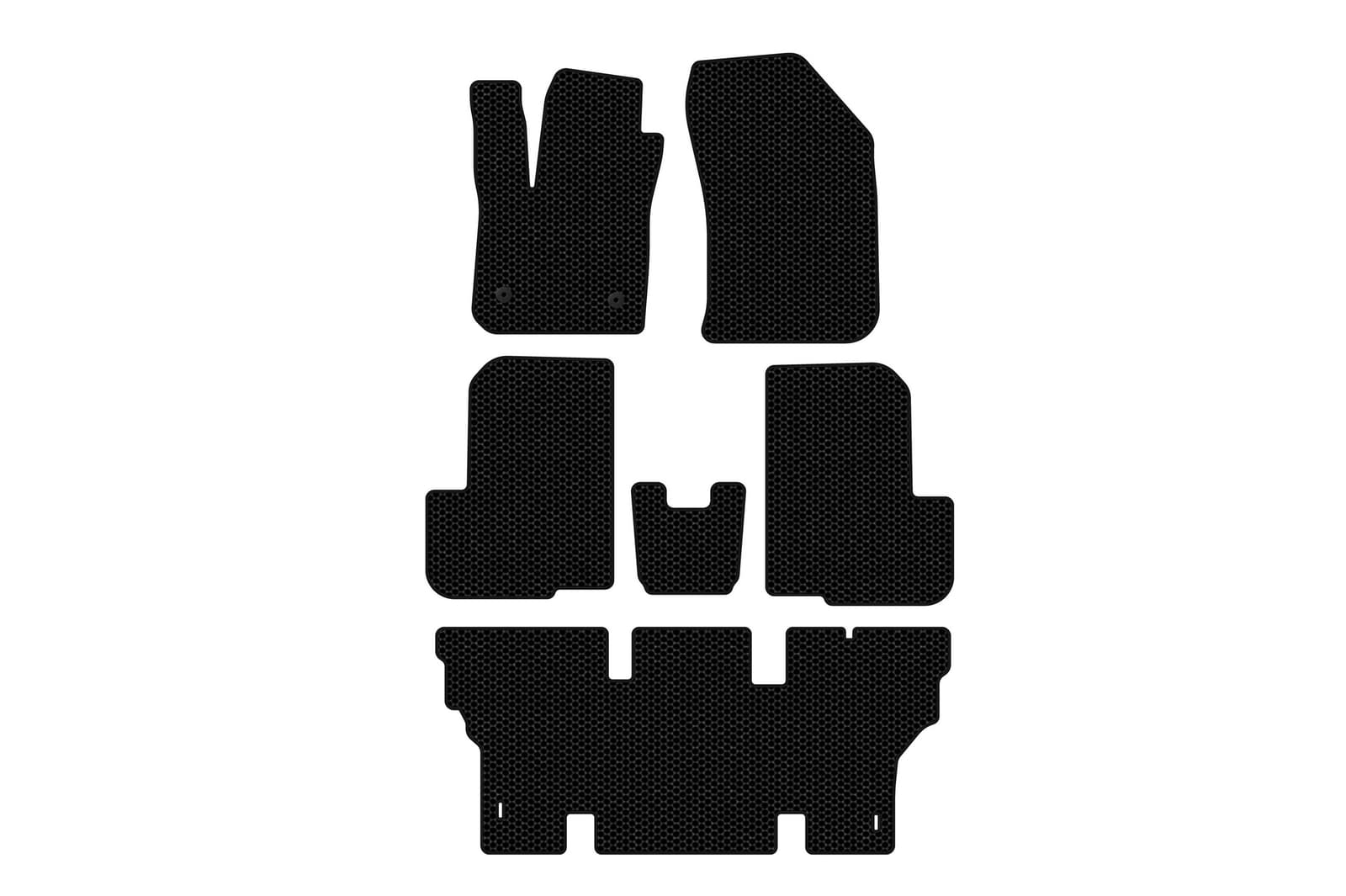 Гумові килимки Carsuit (3 ряди, 7-ми місний, чорні)