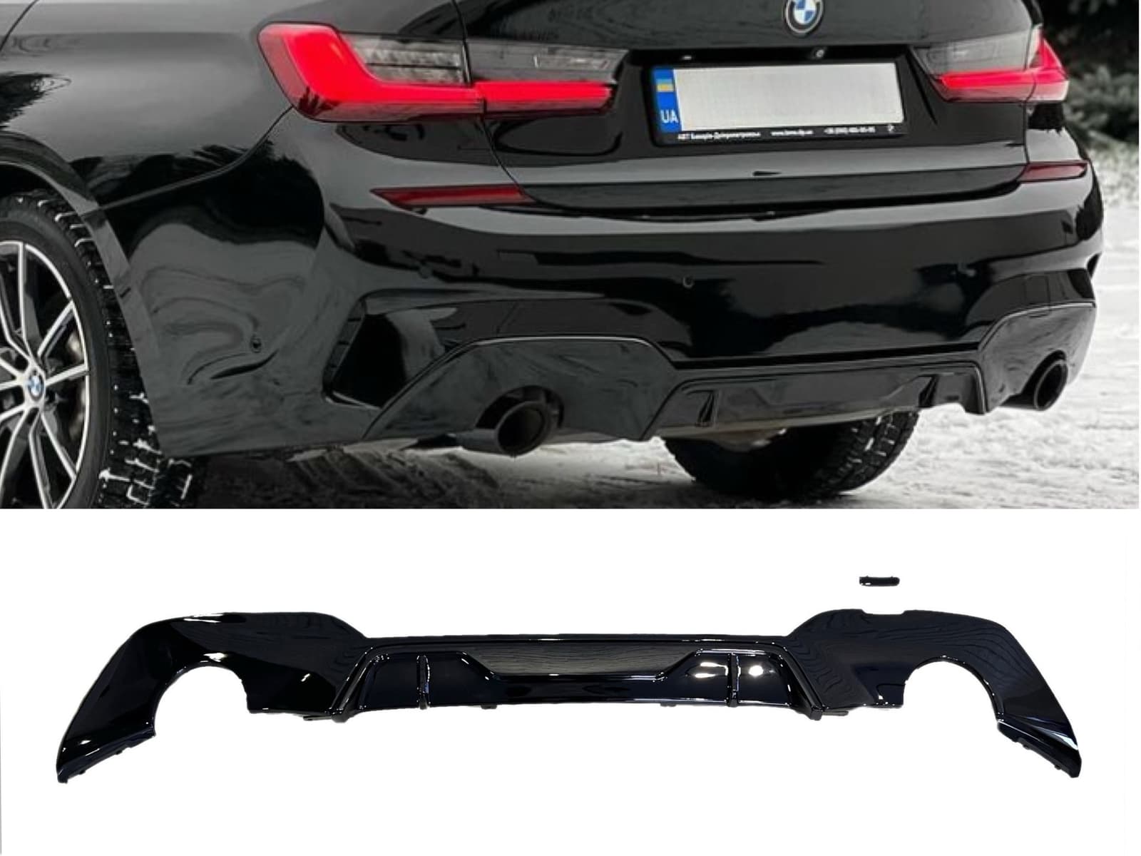 Дифузор заднього бампера M-Performance BMW 3 series G20 2018-2021