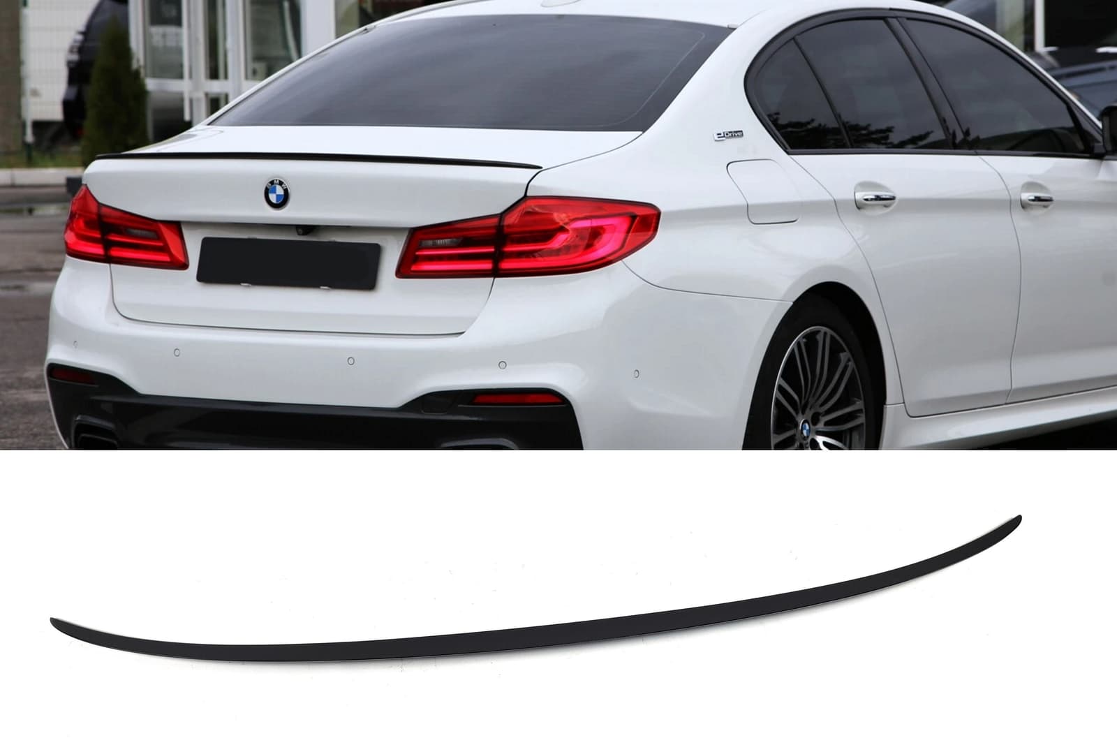 Спойлер Чорний глянець (стиль M5) на BMW 5 Series G30 / G31 2017-2020 року