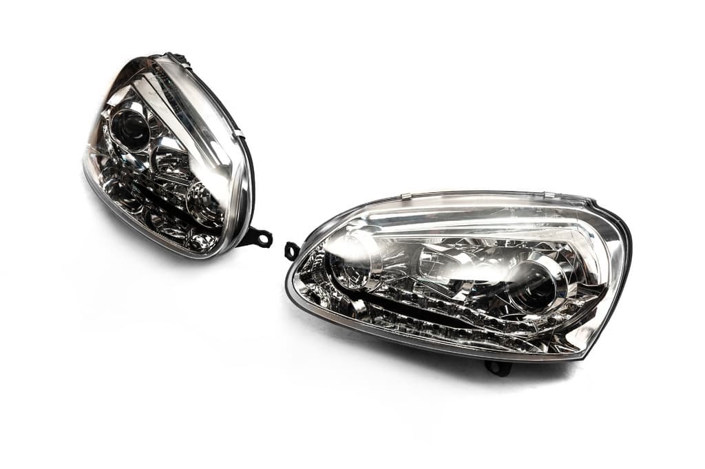 Передня оптика з LED вогнями Silver (2 шт) 2