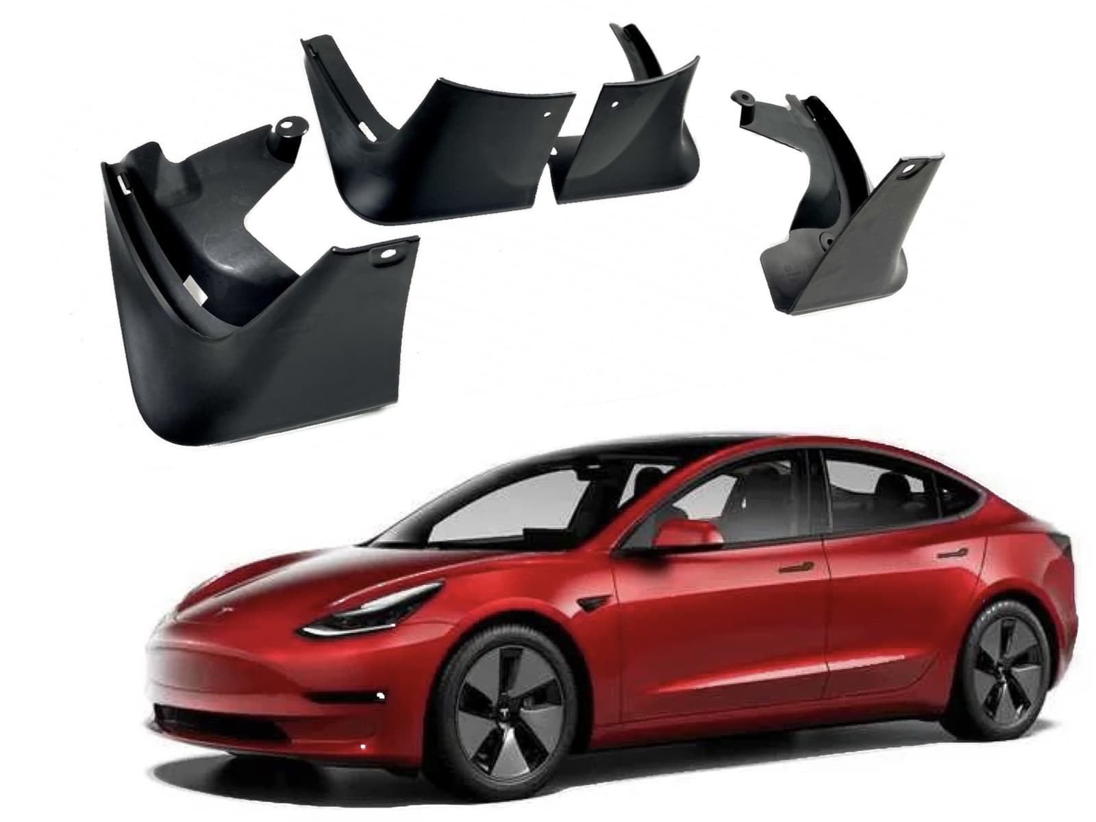 Бризковики Tesla Model 3 2017-2023 комплект 4 шт.