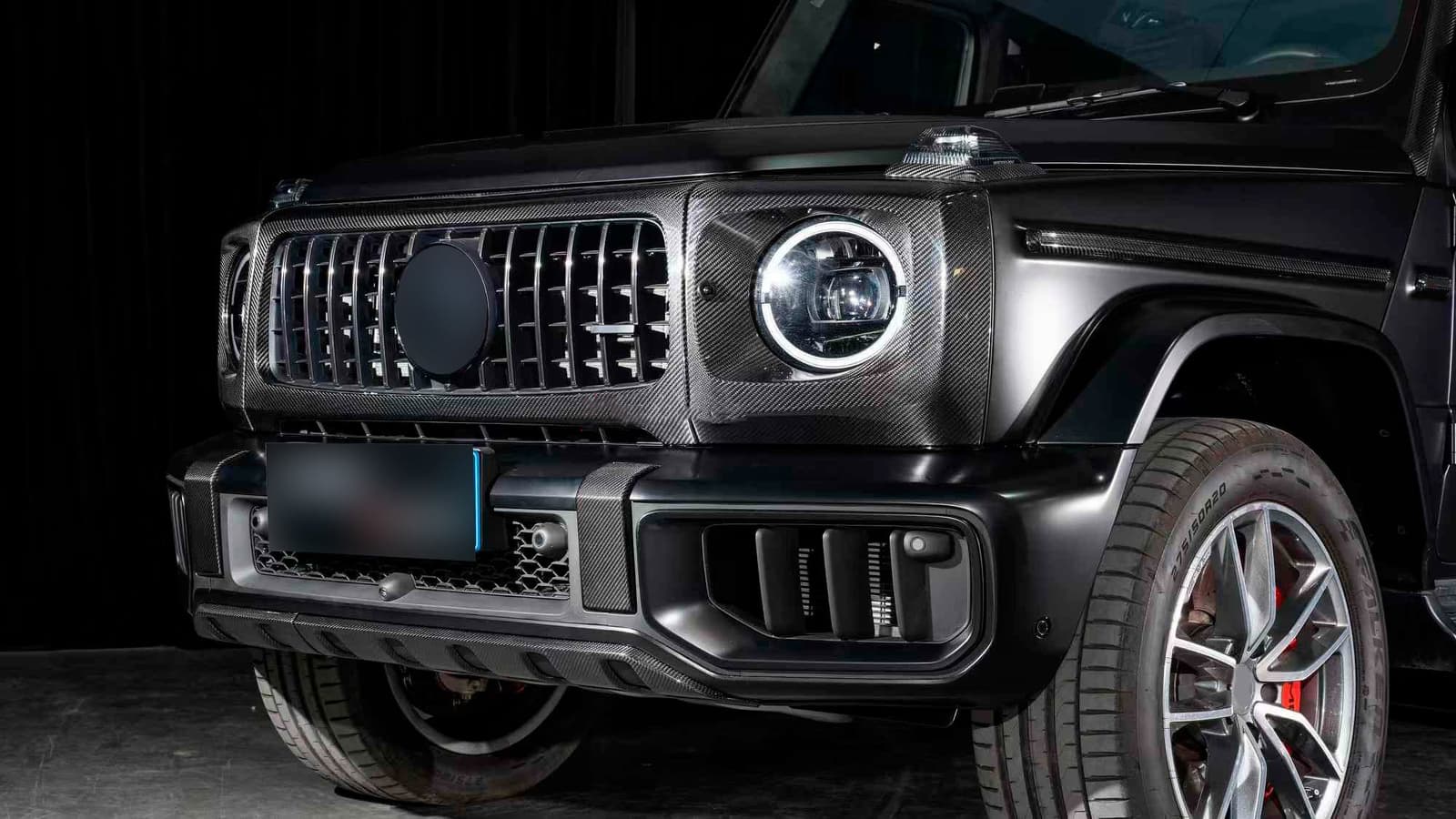 Нижня накладка на передній бампер (для G63 AMG, Карбон)