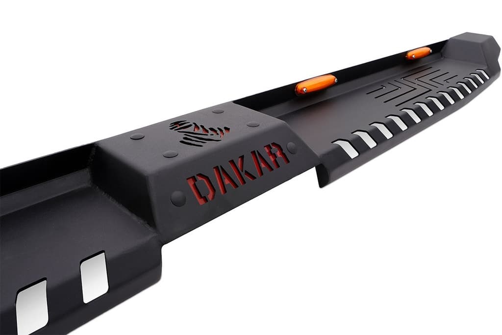 Бічні пороги Dakar V2 з LED (2 шт, метал) 2
