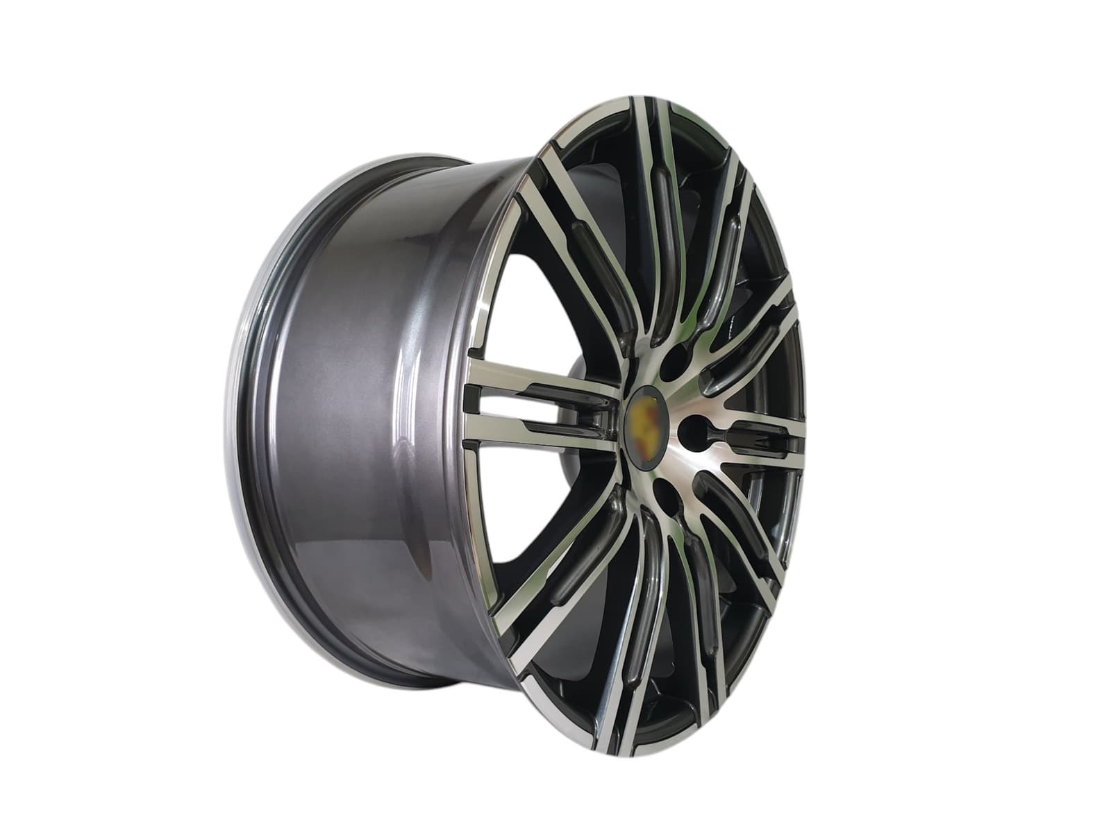 R20 Gray + Chrome (одноширокі) Диски на Porsche Cayenne 958 2010-2014 року 2