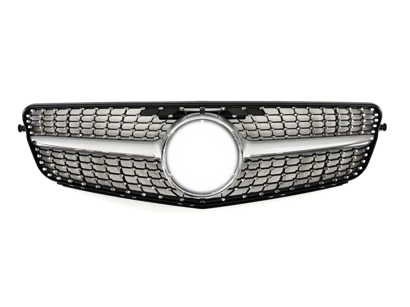 Решітка радіатора Silver Diamond на Mercedes-Benz C-Class W204 2007-2014 року