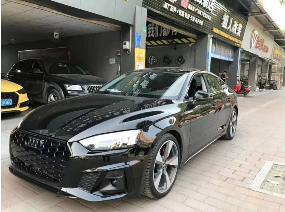 Решітки протитуманних фар з туманкою RS-Style (Для S-Line, 2020-2025, 2 шт, Чорний)