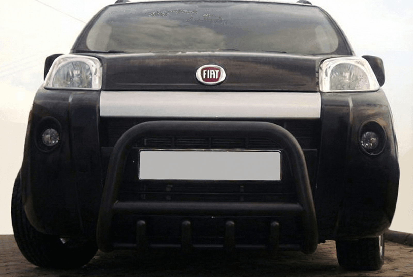 Кенгурятник QT006 Black (нерж.)