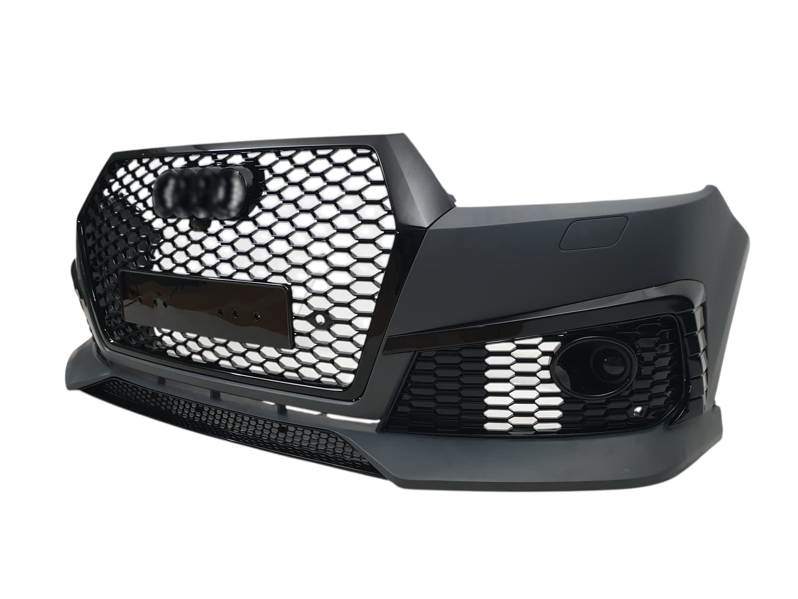 Передній бампер (RS Style) Black на Audi Q7 4M 2015-2020 року 3