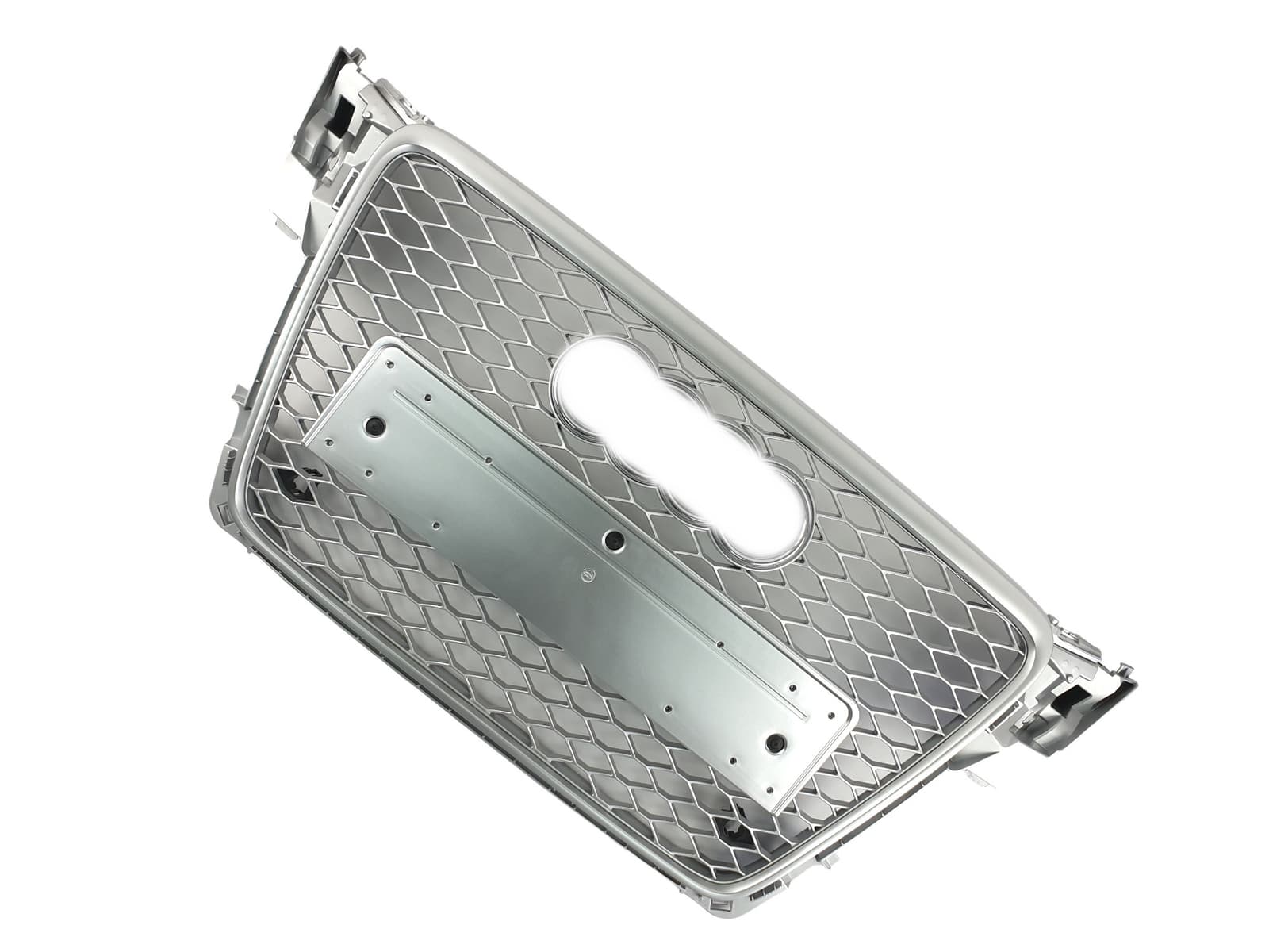 Решітка радіатора Full Silver (стиль RS4) на Audi A4 B8 2007-2011 року 3