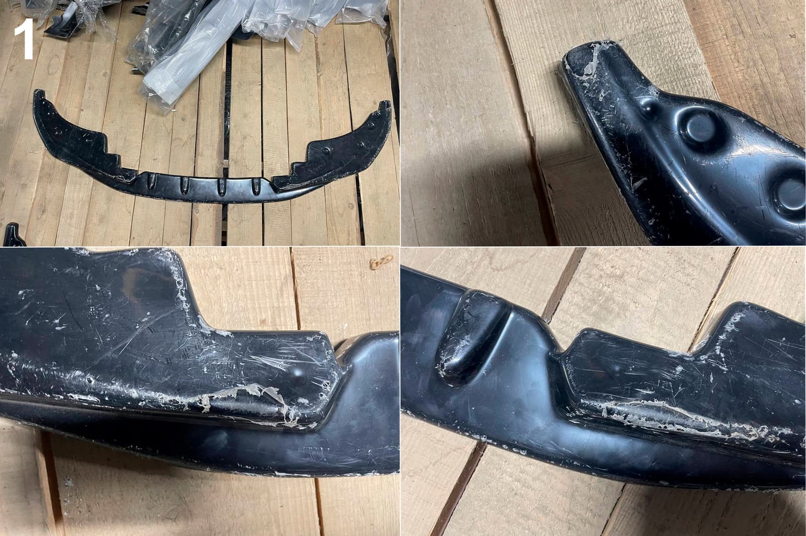 Уцінка Передня Lip накладка V-1 (для G22/G23, чорний глянець) 2