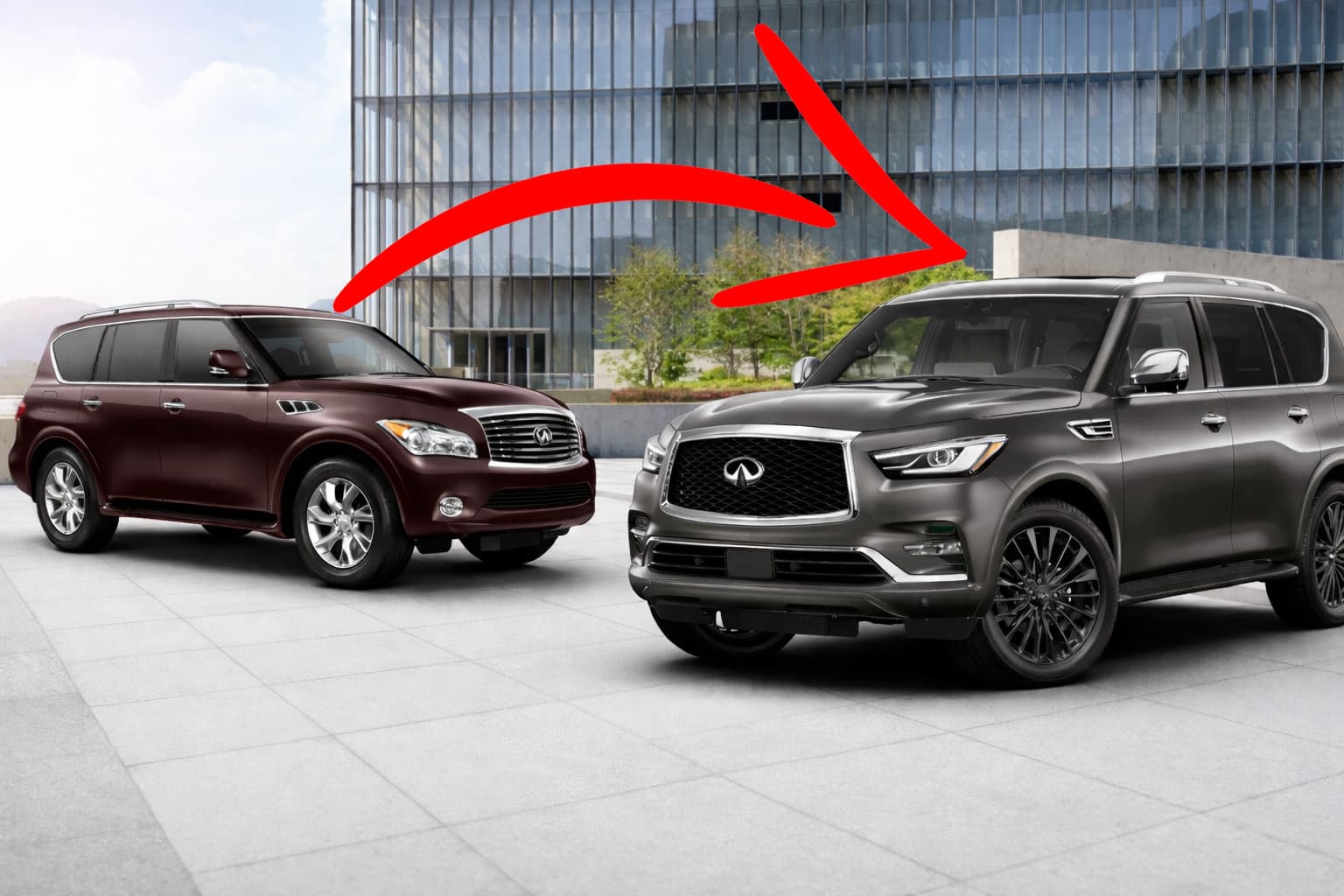 Комплект рестайлінгу в QX80 2024