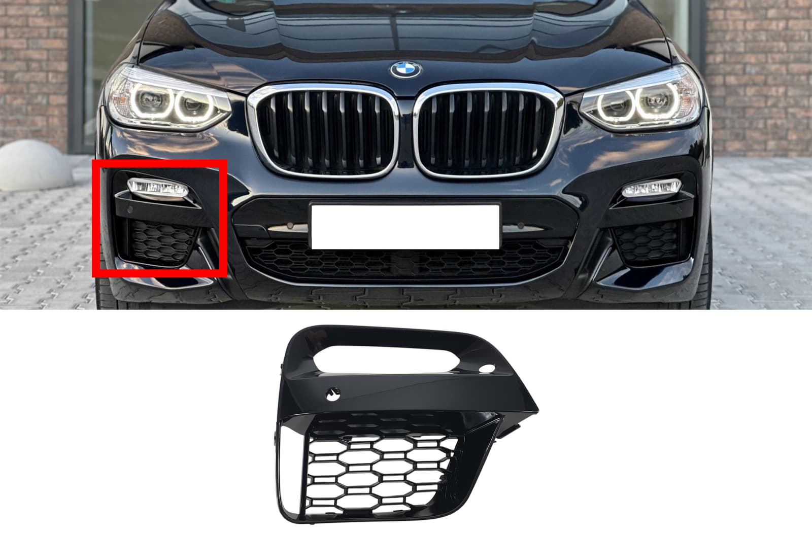 Решітки в бампер RH (M-Paket) на BMW X3 G01 2018-2022 року