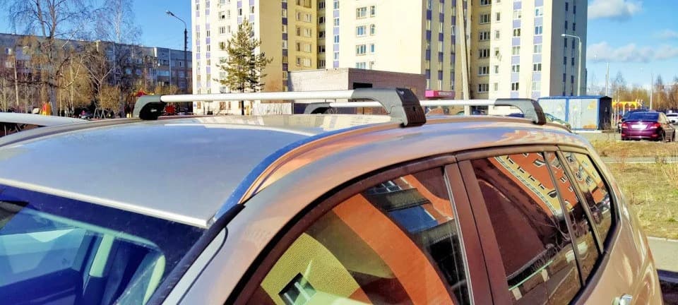 Перемички на вбудовані рейлінги під ключ Skybar V2 (2 шт) до 120 см, Чорні