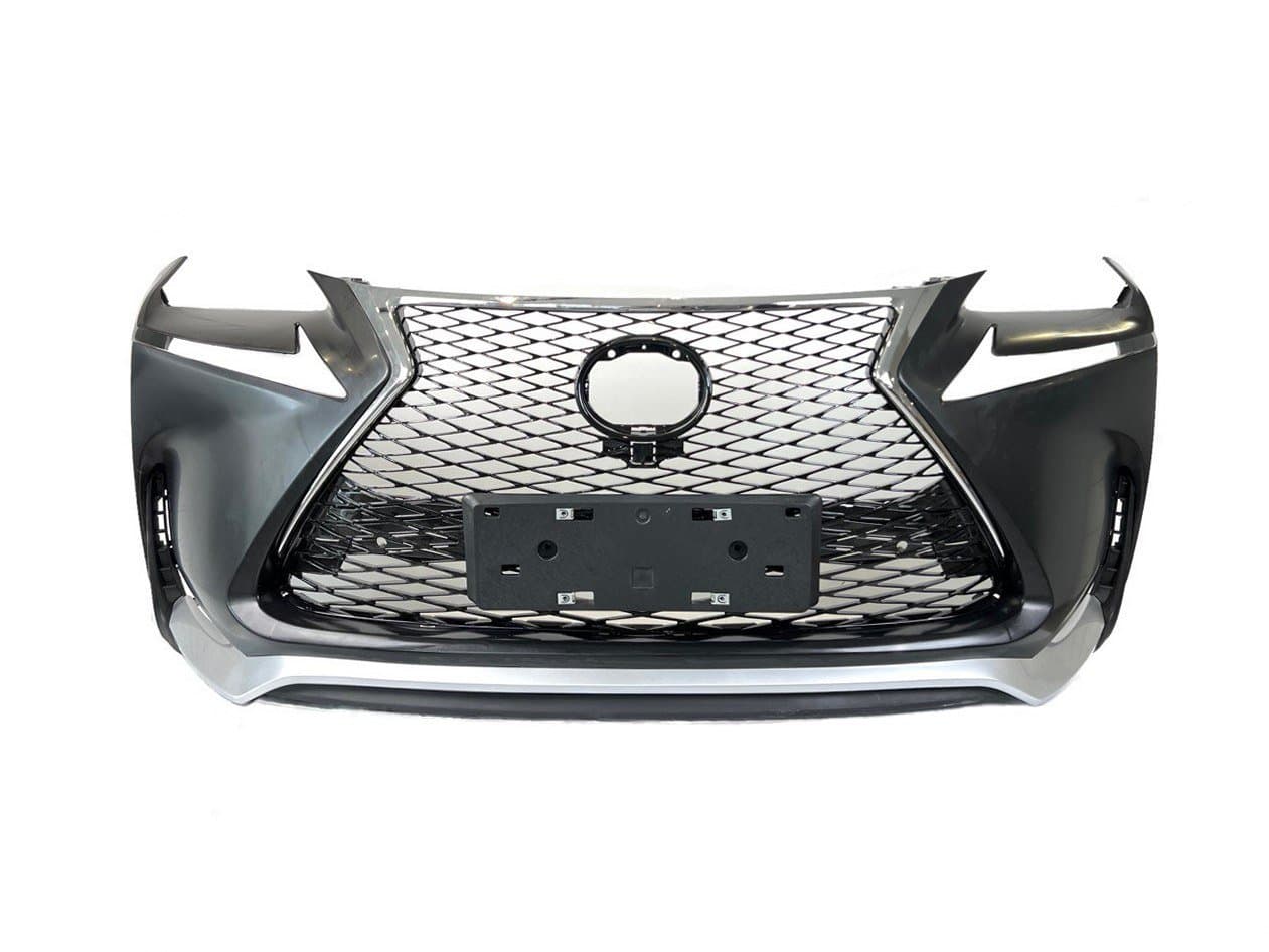 Бампер передній F-Sport Lexus NX 2014-2016 (бампер, спідниця, решітка, хром)
