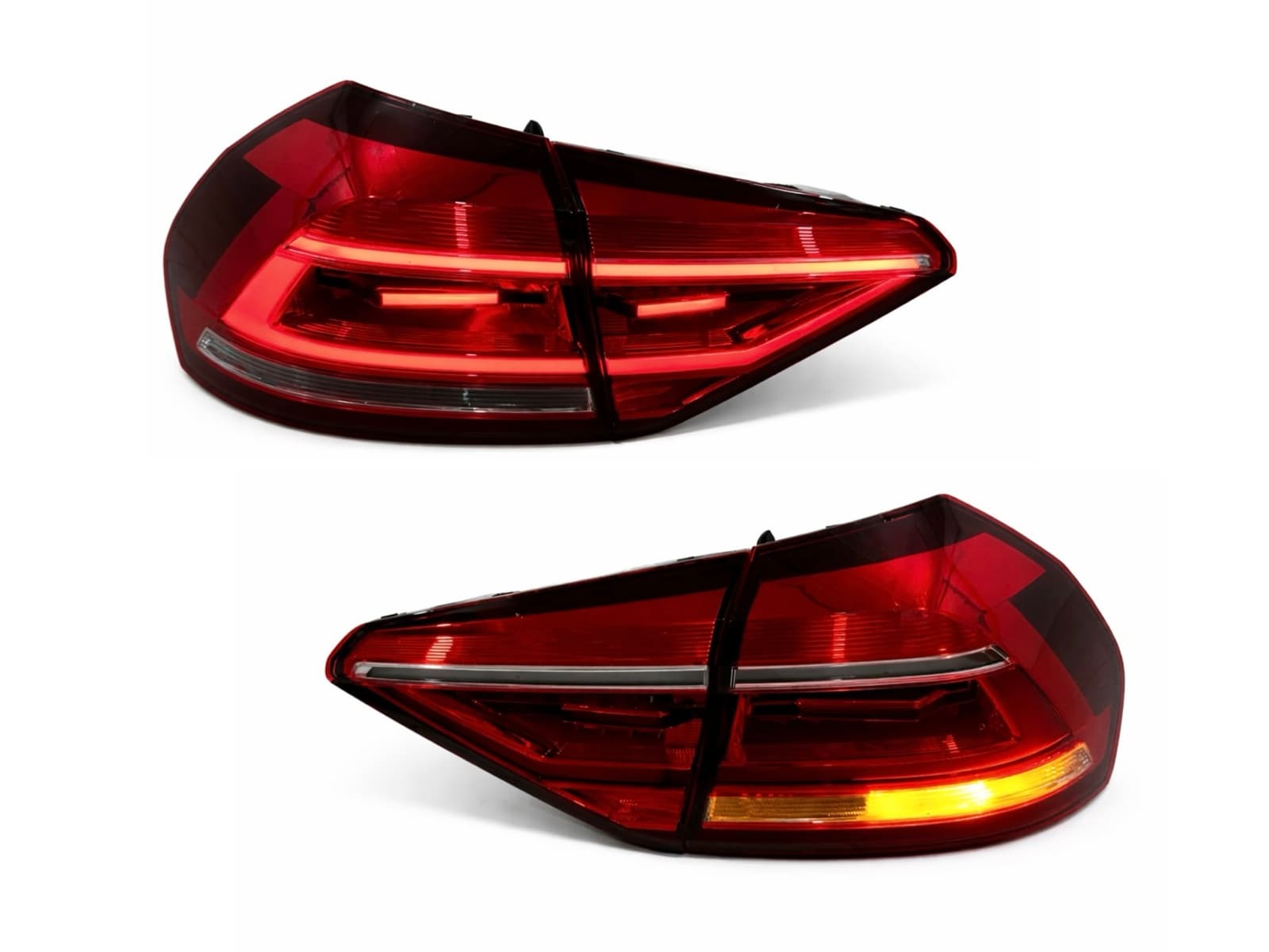 Задні LED ліхтарі Volkswagen Passat B8 USA 2015-2019 (ЖОВТИЙ ПОВОРОТНИК)