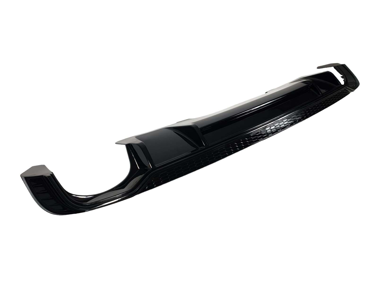 Дифузор (заднього бампера) Full Black / Black Pipe (в стилі RS4) V1 S-Line на Audi A4 B9 2015-2019 року 3