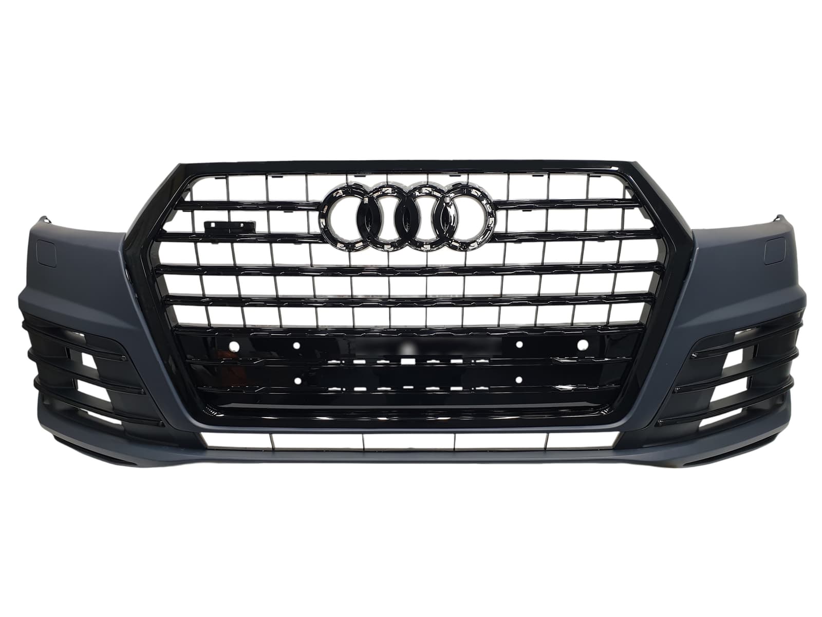 Передній бампер (S-Line) Black на Audi Q7 4M 2015-2020 року