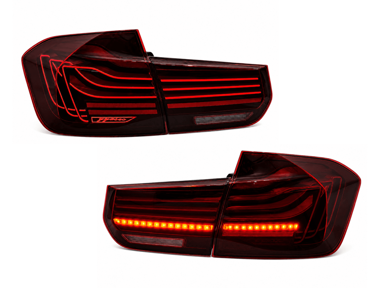 Задні LED ліхтарі стиль CSL для BMW 3 series F30 2012-2018 червоні, комплект 4шт.