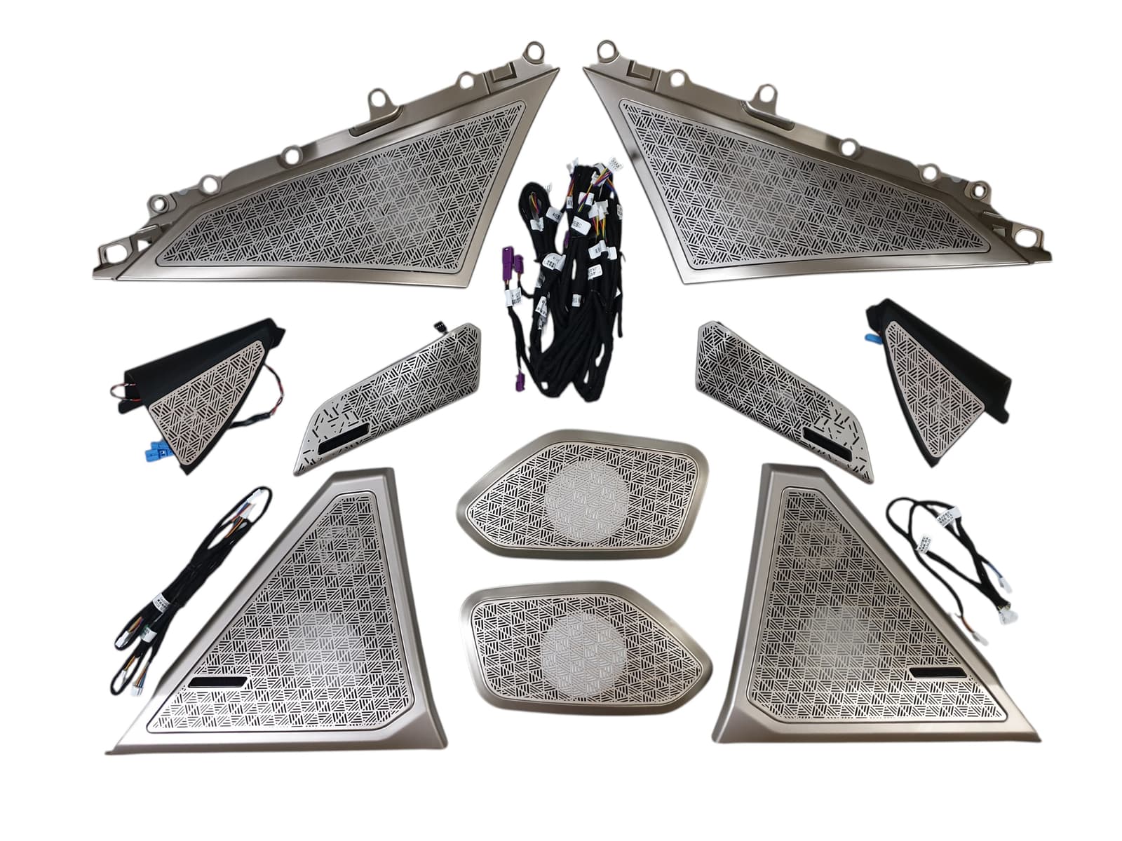 Сітки на динаміки FULL SET Gold на BMW 5 Series G60 / G61 2023-2025 року