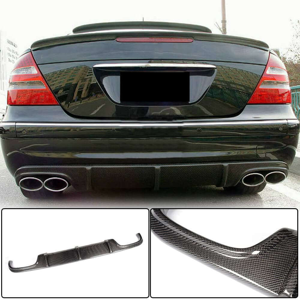 Дифузор заднього бампера (для E55 AMG 2003-2006, Карбон)