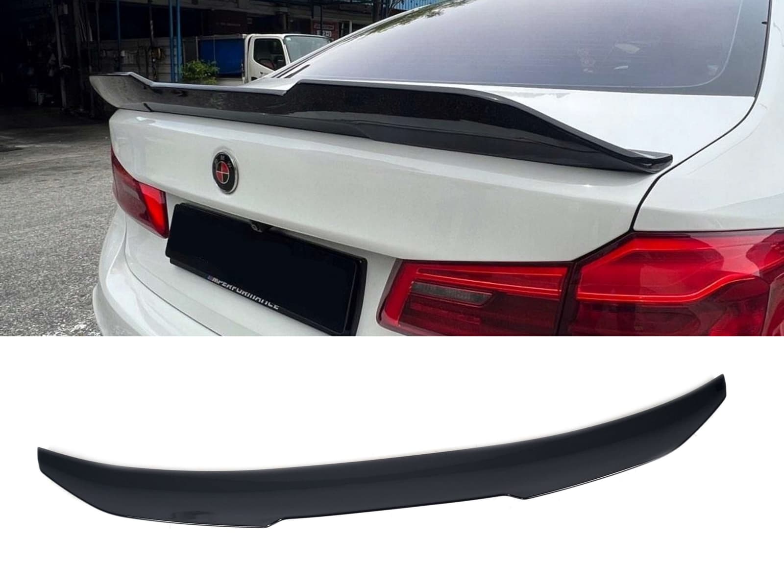 Спойлер Чорний глянець (PSM) на BMW 5 Series G30 / G31 2017-2020 року