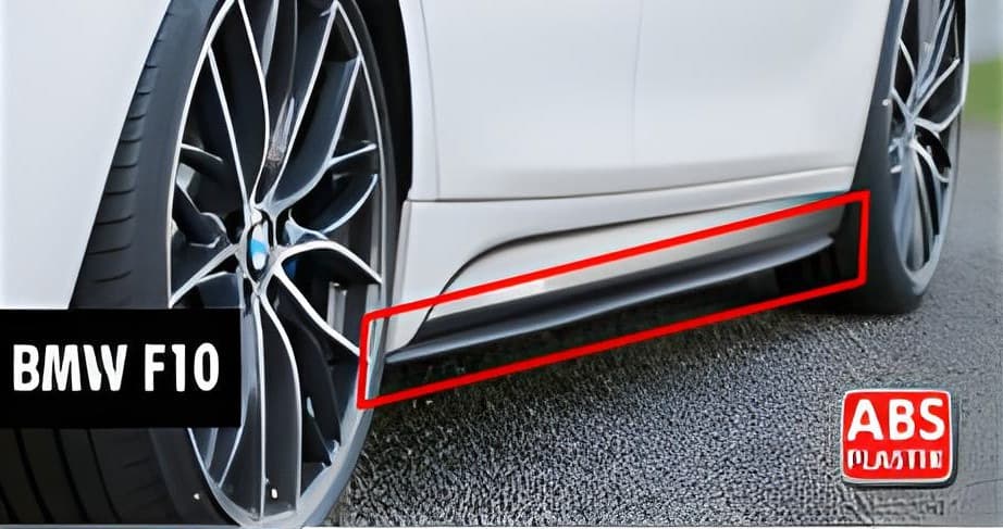 Накладки на пороги V-2 (під M-Sport/M5 пороги, чорний глянець)