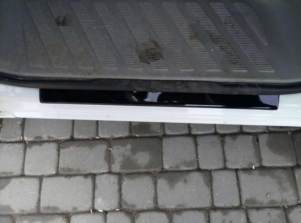 Накладки на пороги (2 шт., ABS-пластик) Глянцеві 2