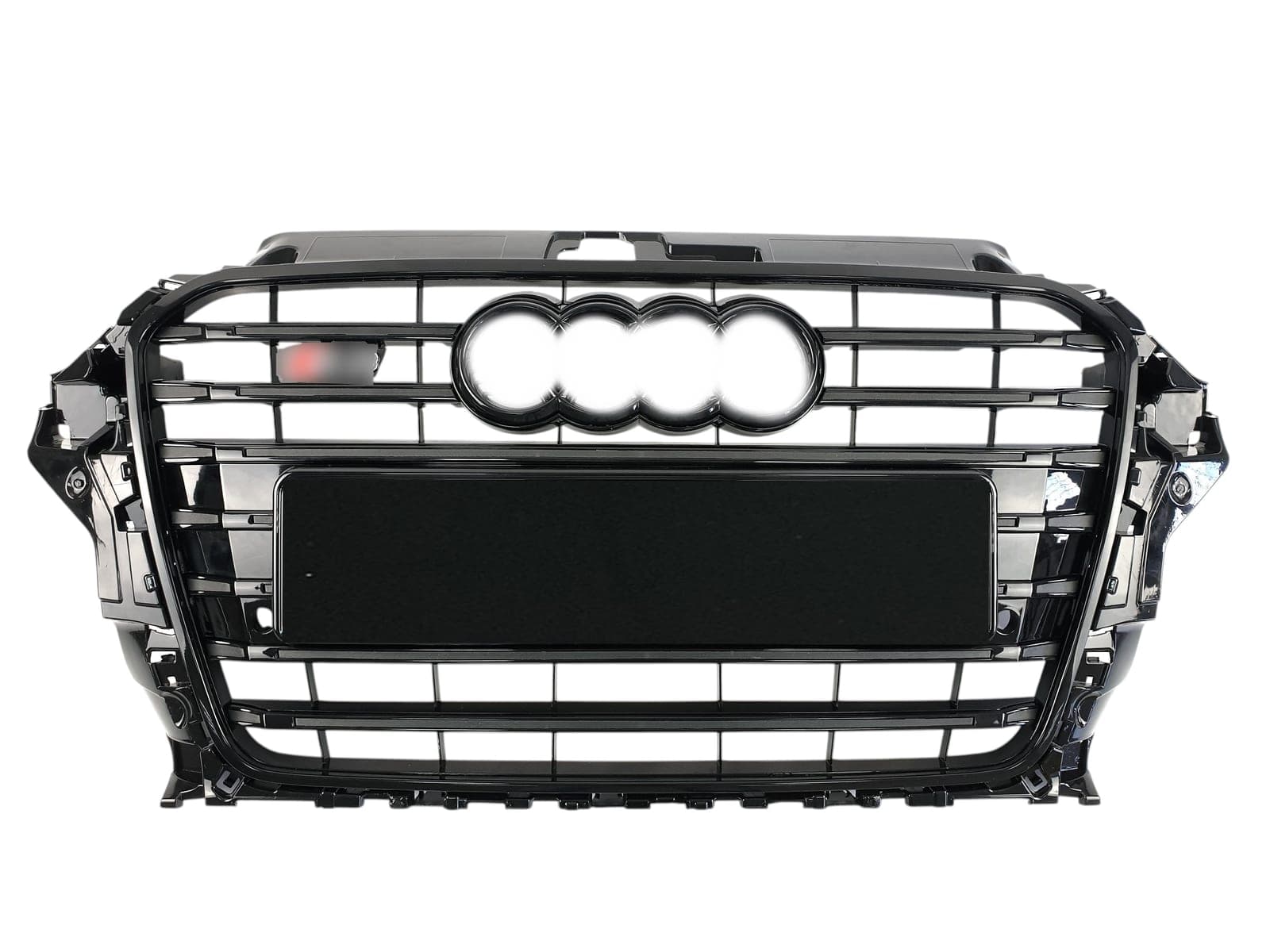 Решітка радіатора Full Black (в стилі S3) ПОШКОДЖЕНА №1 на Audi A3 8V 2012-2016 року