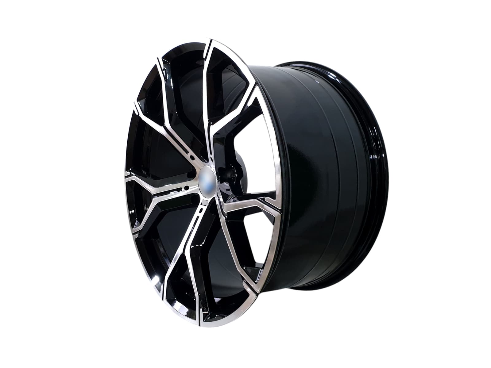 R22 Chrome Black (різноширокі) Диски на BMW X5 F15 2013-2018 року 2