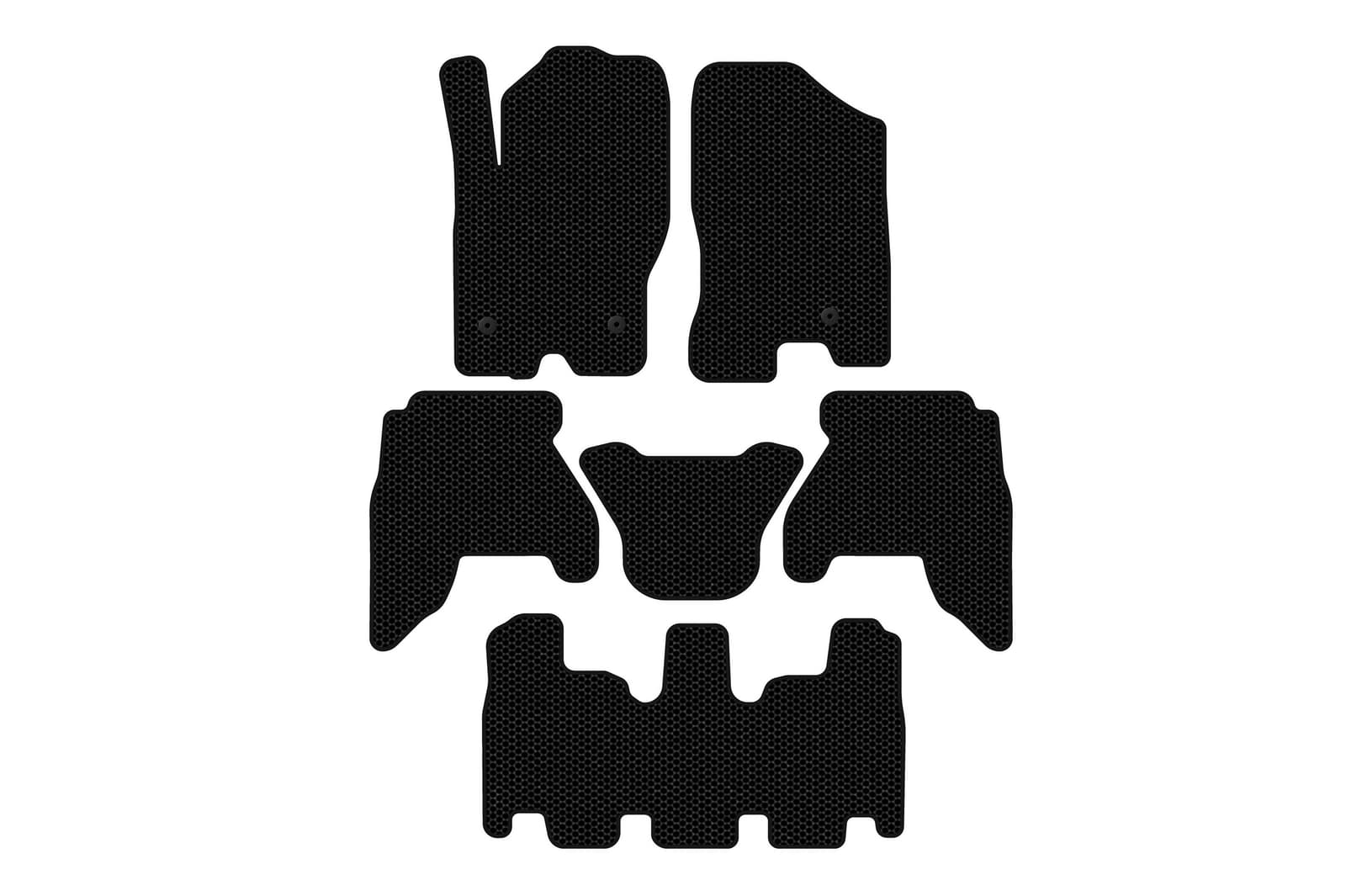Гумові килимки Carsuit V1 (3 ряди, чорні)