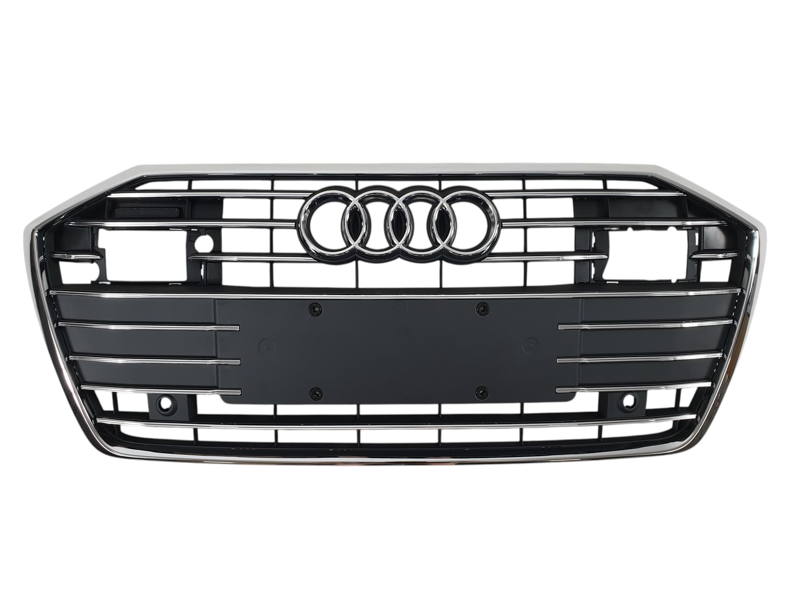 Решітка радіатора Gray Chrome (під радари) на Audi A6 C8 2018-2023 року