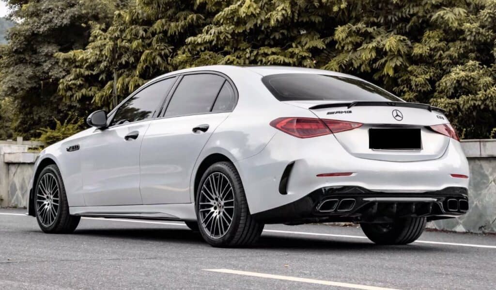 Дифузор (заднього бампера) Full Black C63 Style на Mercedes-Benz C-Class W206 2021-2026 року 3