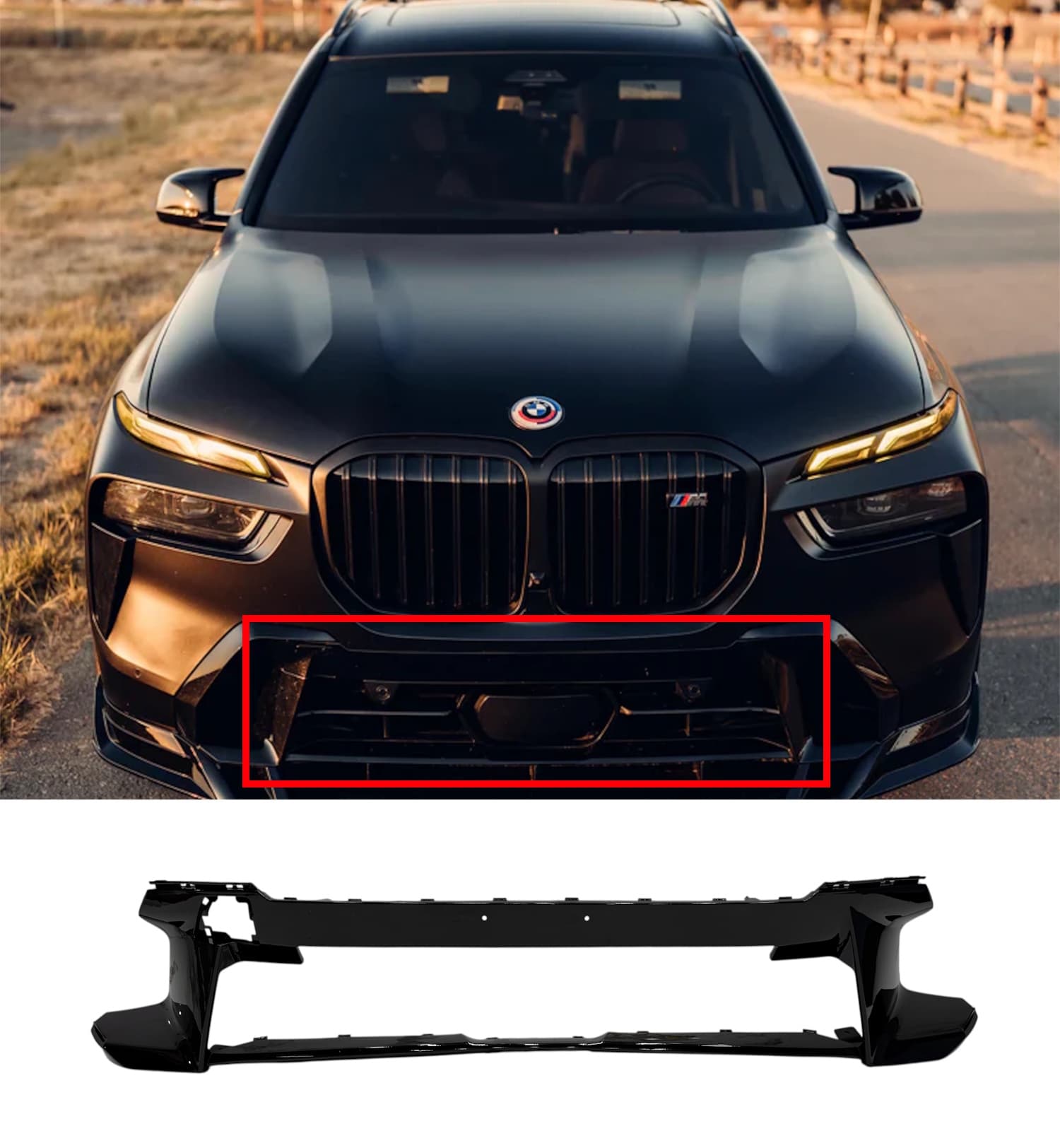 Накладки на бампер (накладка переднього бампера) на BMW X7 G07 2022-2026 року