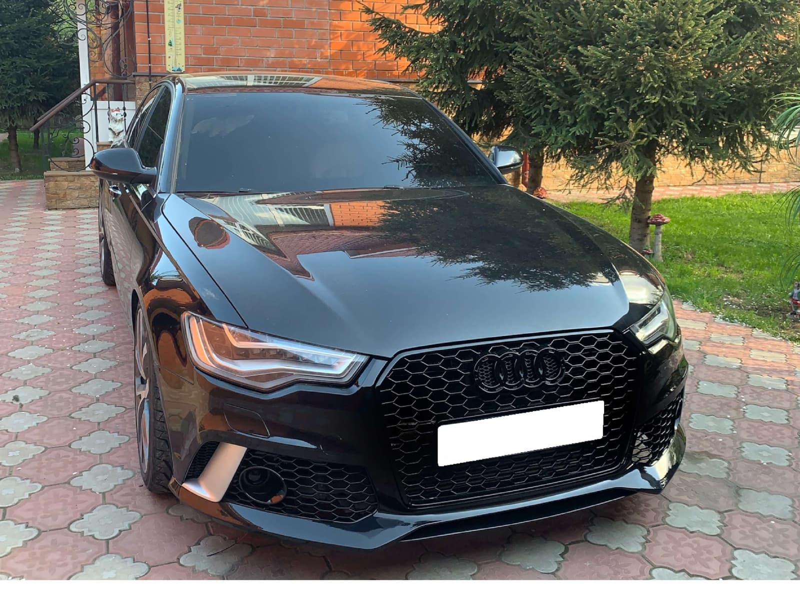 Передній бампер (в стилі RS6) на Audi A6 C7 2011-2014 року 6