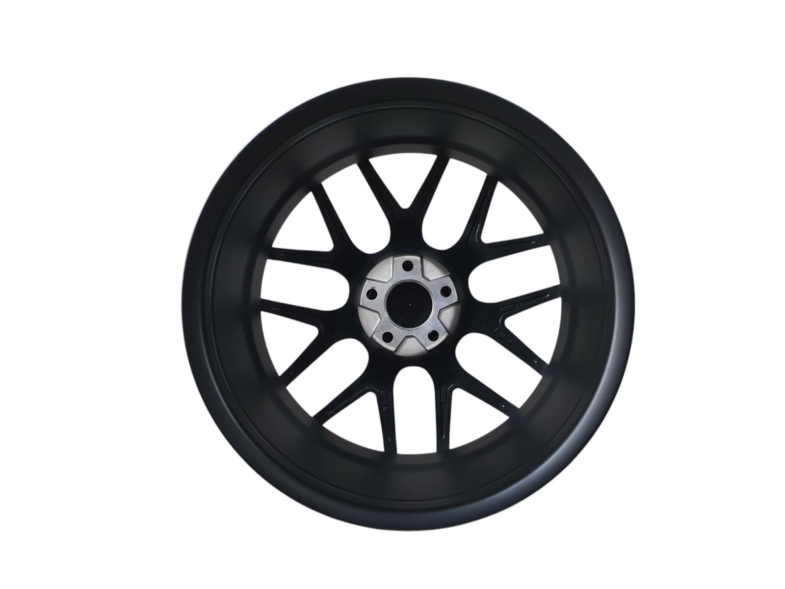 R22 Satin Black + Chrome (одноширокі) Диски на Mercedes-Benz GL-Class X164 2006-2009 року 3