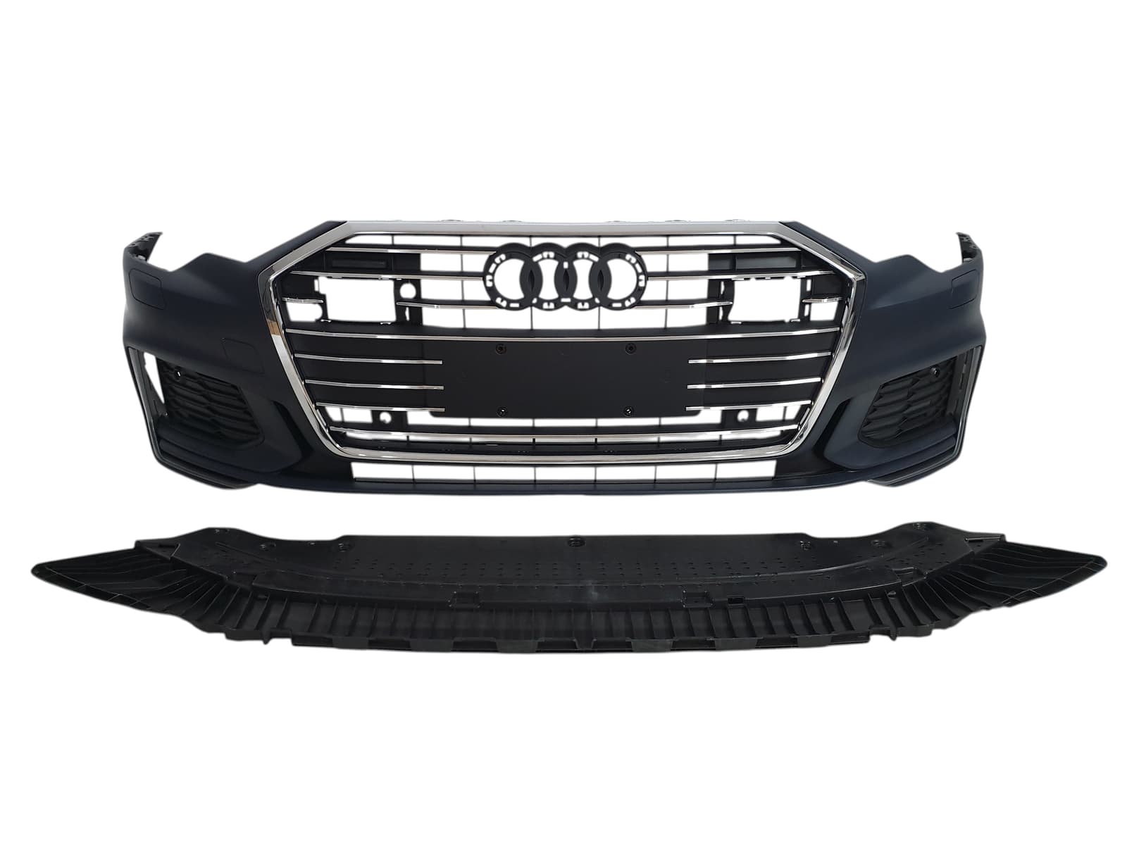 Передній бампер (в стилі S6) на Audi A6 C8 2018-2023 року