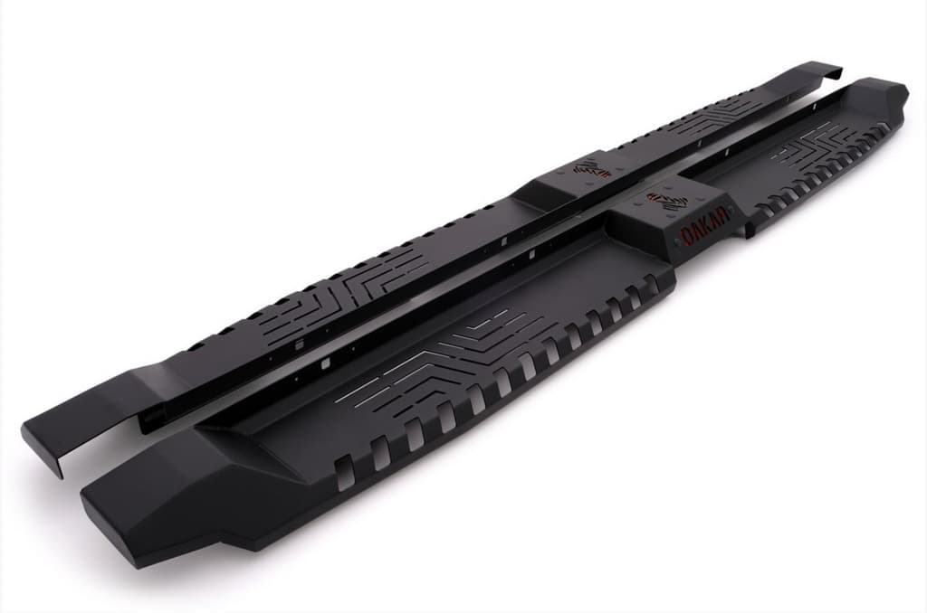 Бокові пороги Dakar V2 без LED (2015-2019, 2 шт, метал)