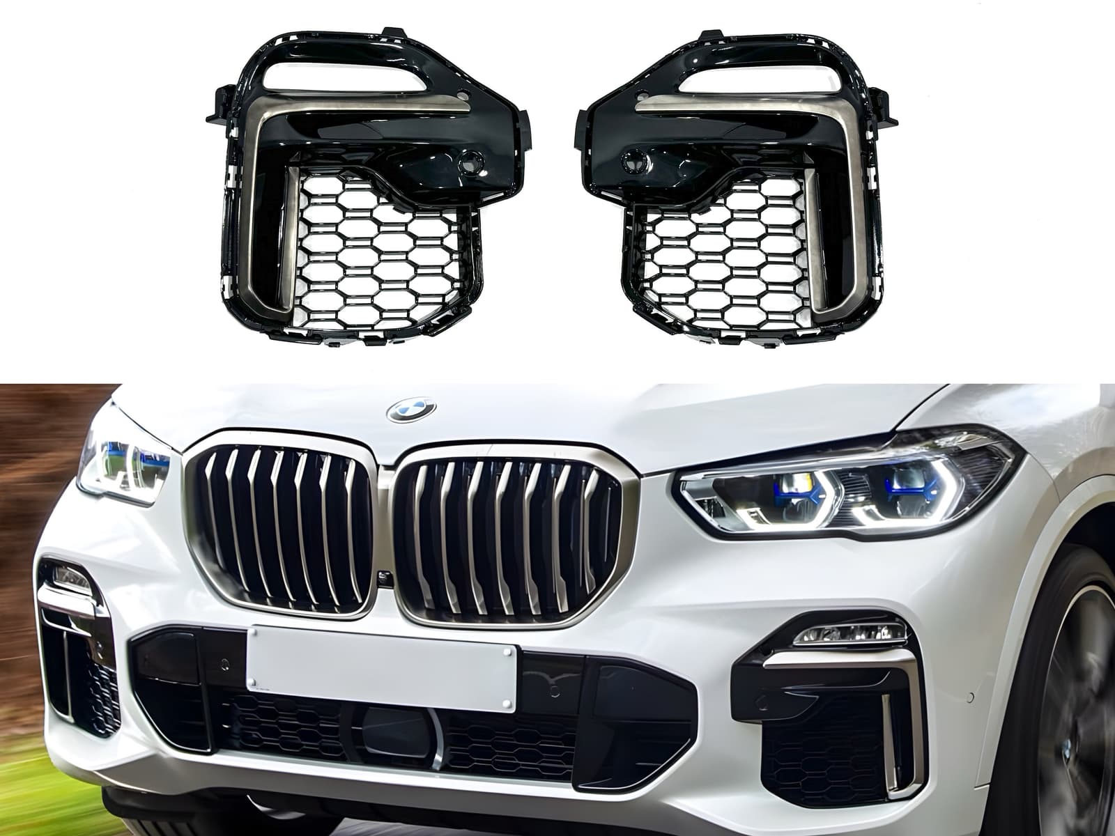 Решітки у бампер M-paket для BMW X5 G05