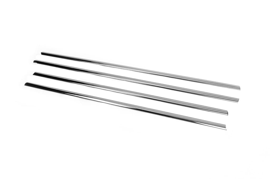 Нижні молдинги скла Black Chrome (4 шт, нерж) 4