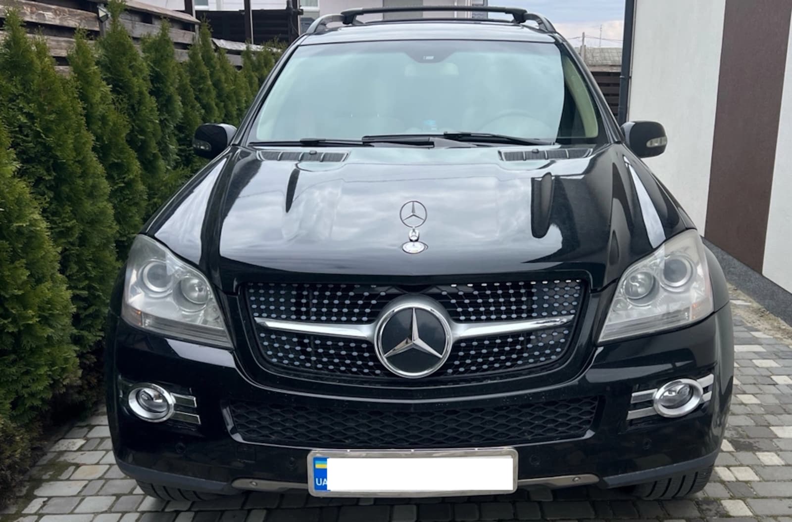 Решітка радіатора Silver Diamond на Mercedes-Benz GL-Class X164 2006-2009 року 3