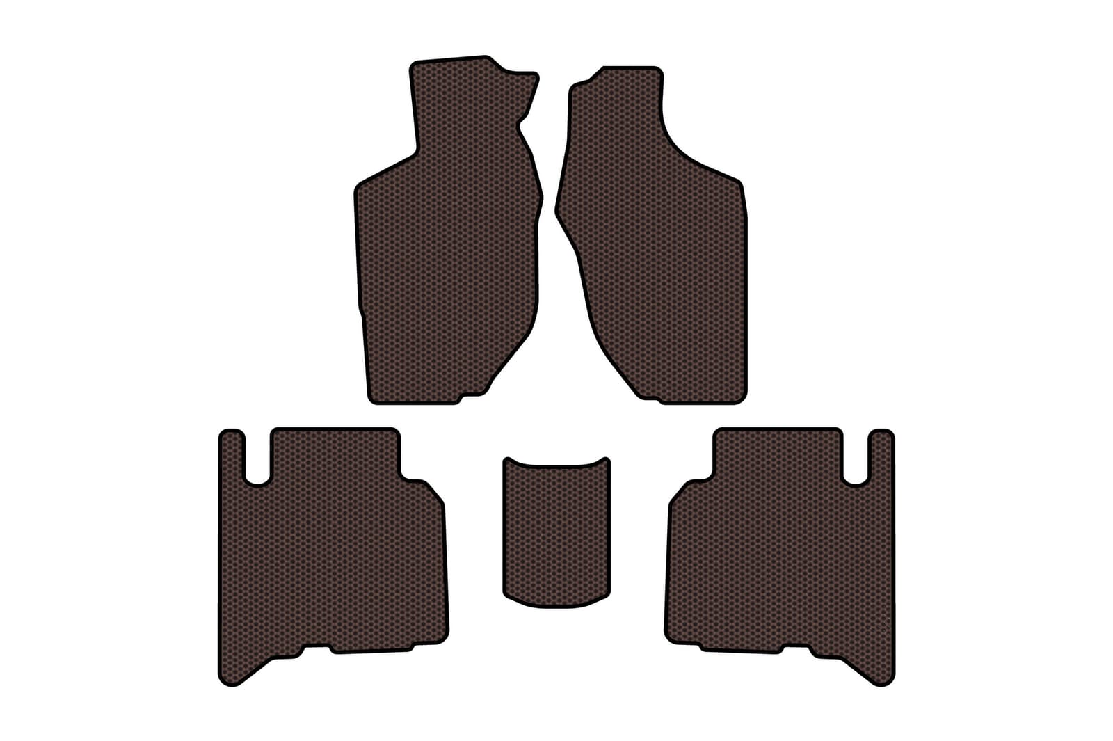 Гумові килимки Carsuit (5-ти дверний, коричневий)