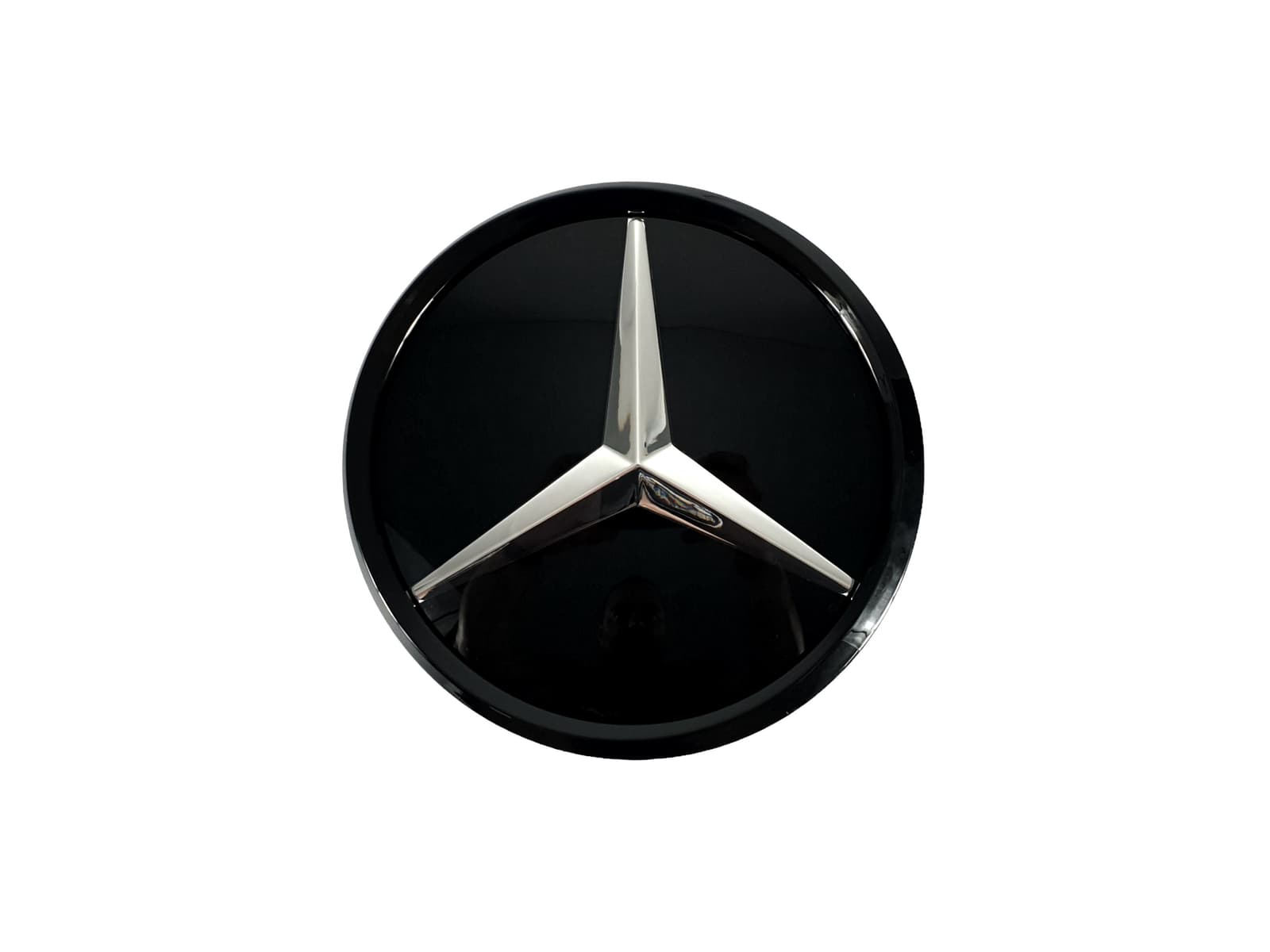 Логотипи Chrome Black скляний (муляж дистроніка) на Mercedes-Benz V-Class W447 2014-2019 року